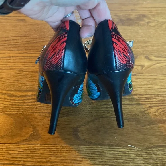 t.u.k. for ModCloth Peacock Mary Jane Stilettos - Picture 5 of 11